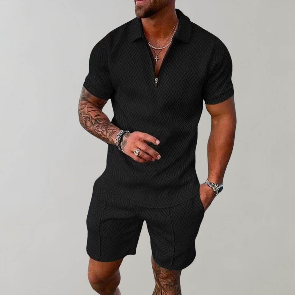 Comfortable Polo and Shorts Set for Men