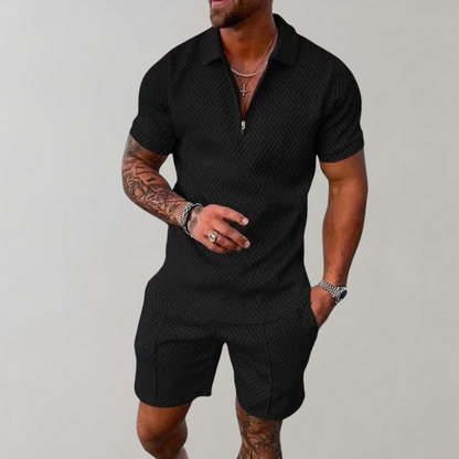 Comfortable Polo and Shorts Set for Men