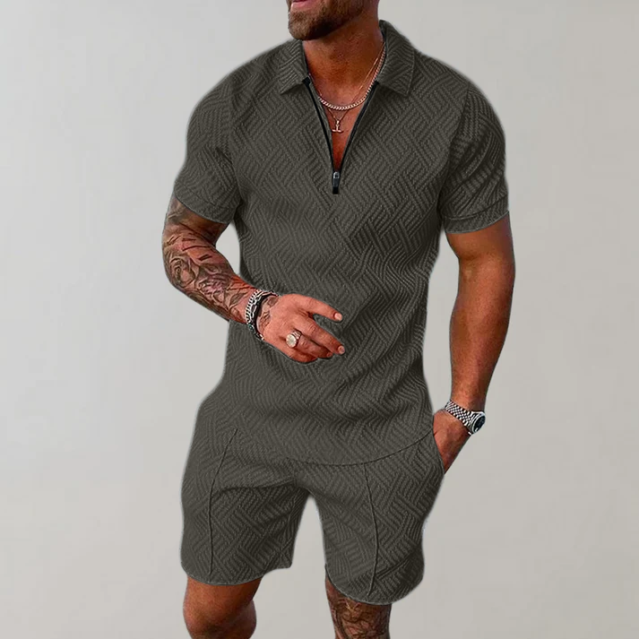 Comfortable Polo and Shorts Set for Men