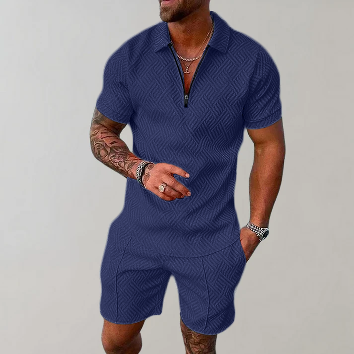 Comfortable Polo and Shorts Set for Men