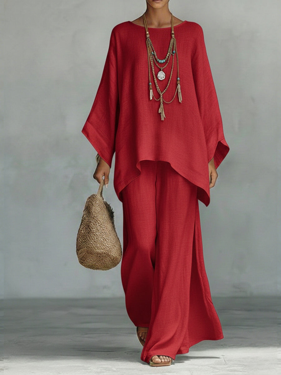 Effortless Two Piece Set for Women with Oversized Casual Style