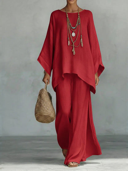 Effortless Two Piece Set for Women with Oversized Casual Style