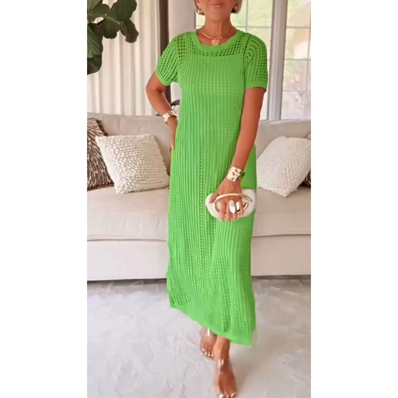 Effortless Maxi Dress for Women with Hollow Out