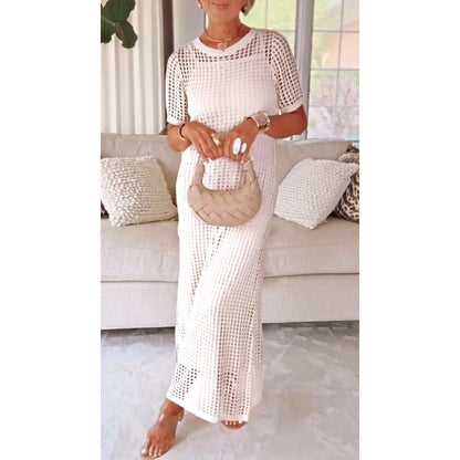 Effortless Maxi Dress for Women with Hollow Out