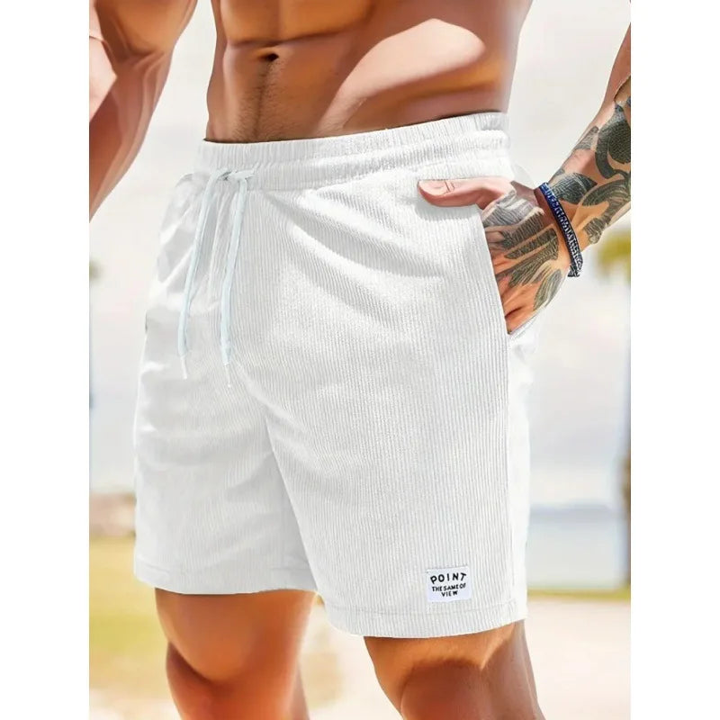 Effortless Shorts for Men with Drawstring Pockets